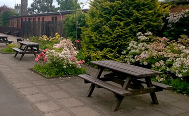 Recycled Material Picnic Tables at Craigtoun Country Park