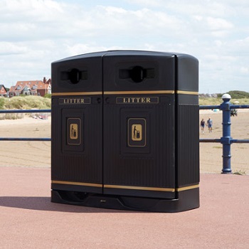 Glasdon Jubilee Duo 220 Litter Bin