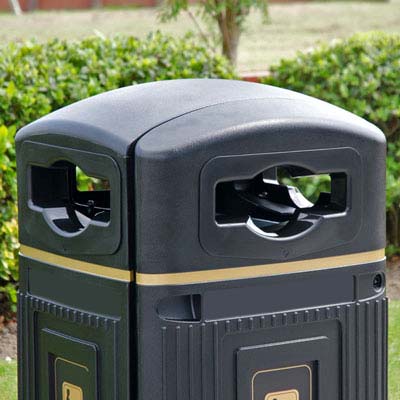 Glasdon Jubilee™ 110 RSA Litter Bin by Glasdon - with smaller openings