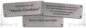 8 Ideas for Your Memorial Bench Plaque