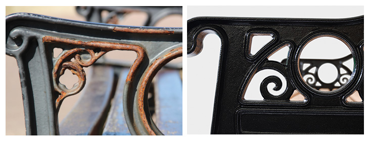 Lowther Park Bench Material Comparison