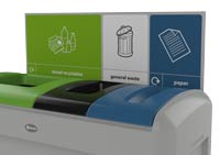 Optional sign kit for the Nexus Evolution Recycling Bin