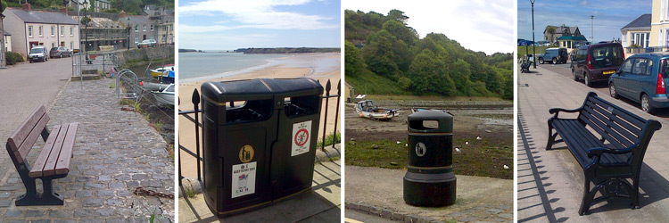 Seaside Street Furniture in Pembrokeshire
