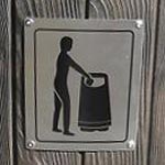 What is this? Bin-it&trade; Stainless Steel Plaque