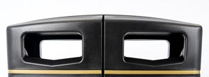 What is this? Glasdon Jubilee&trade; Duo 220 Bin - Domed Hood