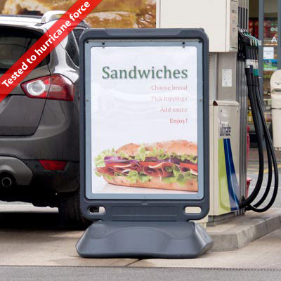 Advocate&trade; Floor Standing Poster Display Sign