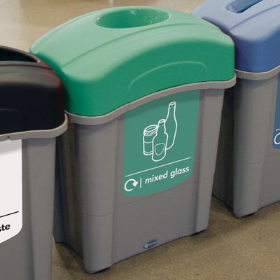 Eco Nexus&reg; 60 Mixed Glass Recycling Bin