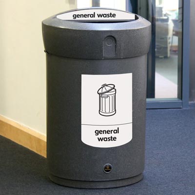 Envoy&trade; General Waste Open Top Bin - 110ltr