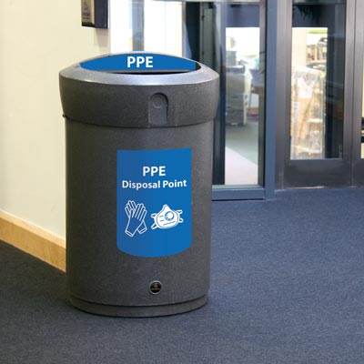 Envoy&trade; PPE Disposal Bin - 110Ltr