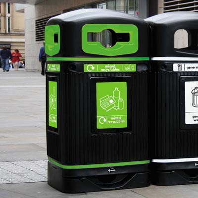Glasdon Jubilee&trade; 110 Mixed Recyclables Recycling Bin