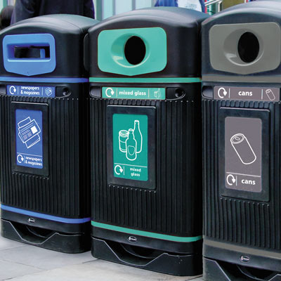 Glasdon Jubilee&trade; 110 Mixed Glass Recycling Bin