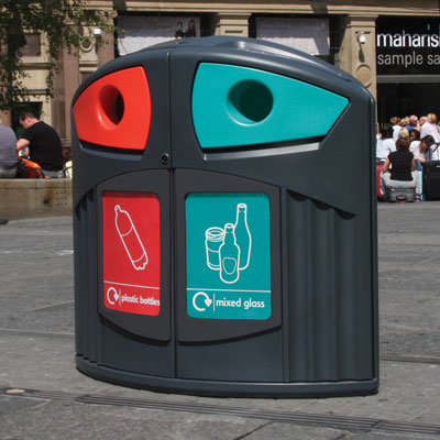 Nexus&reg; 200 Plastic Bottle / Mixed Glass Recycling Bin