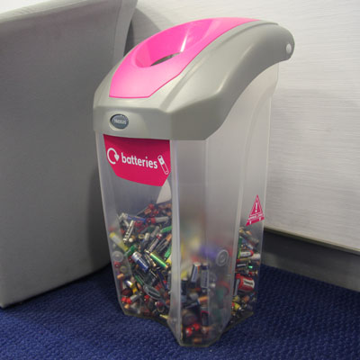 C-Thru Nexus&reg; 30 Battery Recycling Bin