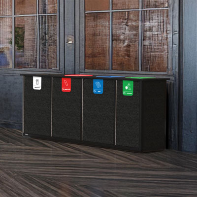 Origin&trade; Infinity Quad 400 Litre Recycling Station