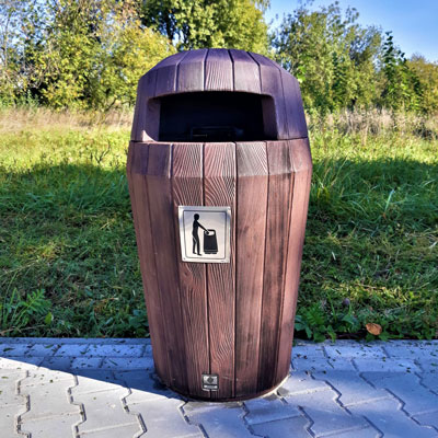 Sherwood&trade; Litter Bin with Hooded Top