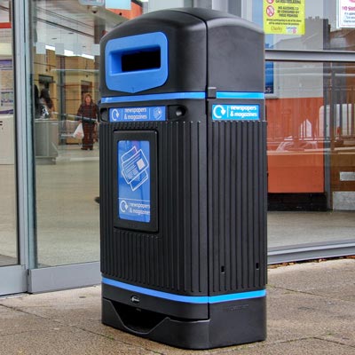 Streamline Jubilee&trade; Newspaper & Magazine Recycling Bin