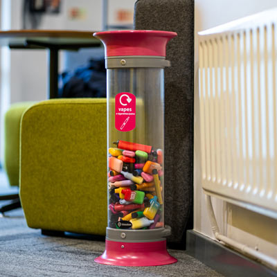 C-Thru&trade; 10L Vape Recycling Bin