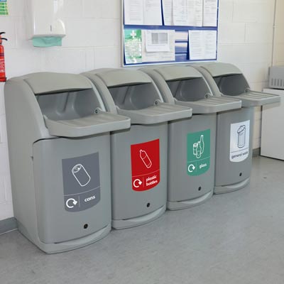 Combo&trade; Tray Shelf Catering Waste Bins