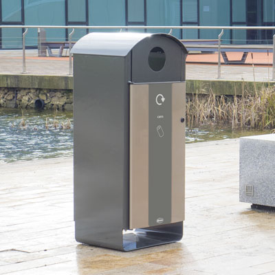 Electra&trade; Curve 85 Cans Recycling Bin