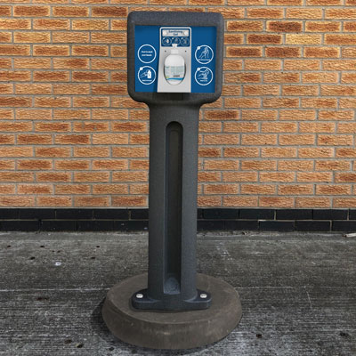 Infomaster&trade; Sanitiser Station Portable Station for Hand Gel and Wipes