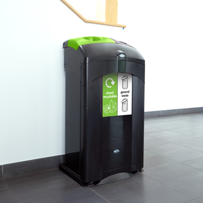 Nexus&reg; 100 Duo General Waste / Mixed Recyclables Bin