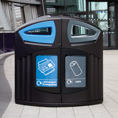 Nexus&reg; 200 Can / Newspaper & Magazine Recycling Bin