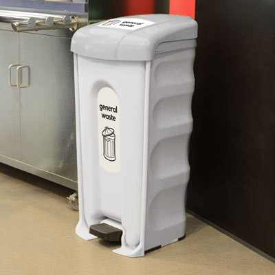 Nexus&reg; Shuttle General Waste Pedal Bin Available with Sack or Wheeled Liner