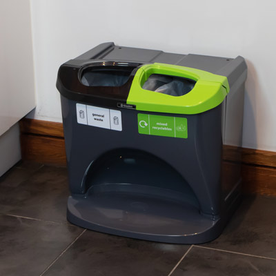 Nexus&reg; Stack Duo Recycling Bin 302S Collect 2 Waste Streams in One