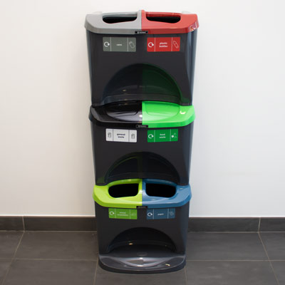 Nexus&reg; Stack 90 Recycling Bins 906S 90 Litres - 6 Waste Streams