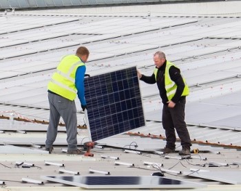 Solar panel installation
