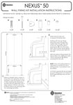 Nexus 50 Wall Fixing Kit Installation Instructions
