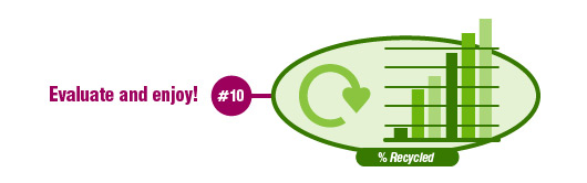 Electra recycling step 10 - evaluate and enjoy
