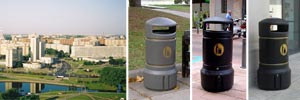 Slimline Litter Bins for Belarus