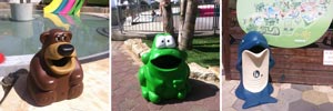 A bear, a frog and a dolphin go to Shefayim Waterpark, Israel