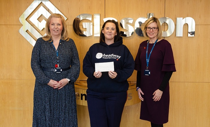 Headway Charity Cheque Presentation
