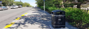 Glasdon Jubilee&trade; 110 Litter Bins in the Land of Ice and Fire