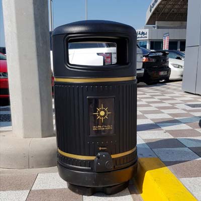 Topsy Royale Litter Bin at Abu Dhabi Ports