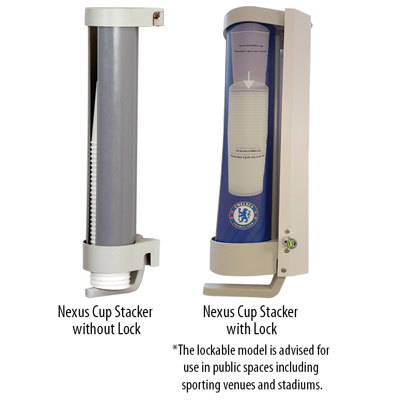 What is this? Nexus Cup Stacker with and without lock option