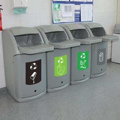 Combo&trade; Tray Shelf Catering Waste Bins