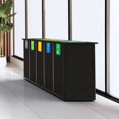 Origin&trade; Infinity Penta 350 Litre Recycling Station 5 Waste Streams