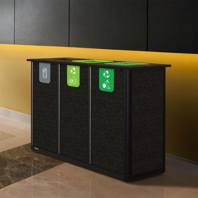 Origin&trade; Infinity Trio 210 Litre Recycling Station 3 Waste Streams