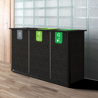 Origin&trade; Infinity Trio 290 Litre Recycling Station 3 Waste Streams