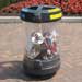 C-Thru&trade; 180 Trio Recycling Bin