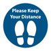 Social Distancing Floor Stickers