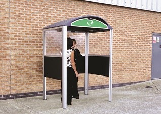 Modus™ abri voor oals wachtruimtes, rokersabri's en controlepunten