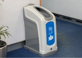 Nexus® 50 Afvalscheidingsbak voor binnen voor PBM en is voorzien van een kap