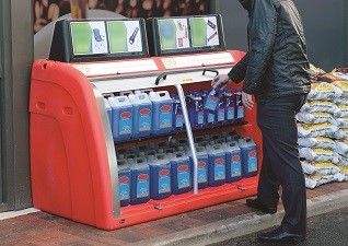 Orion™ Opslagkast in rood voor tankstations