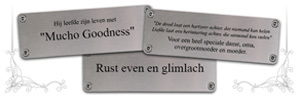 8 idee&euml;n voor jouw gedenkbank met plaquette