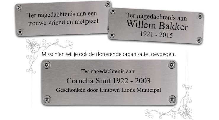 Herdenkingspresentaties voorbeelden