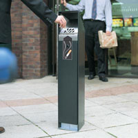 Asbak op zuil Ashguard&trade;